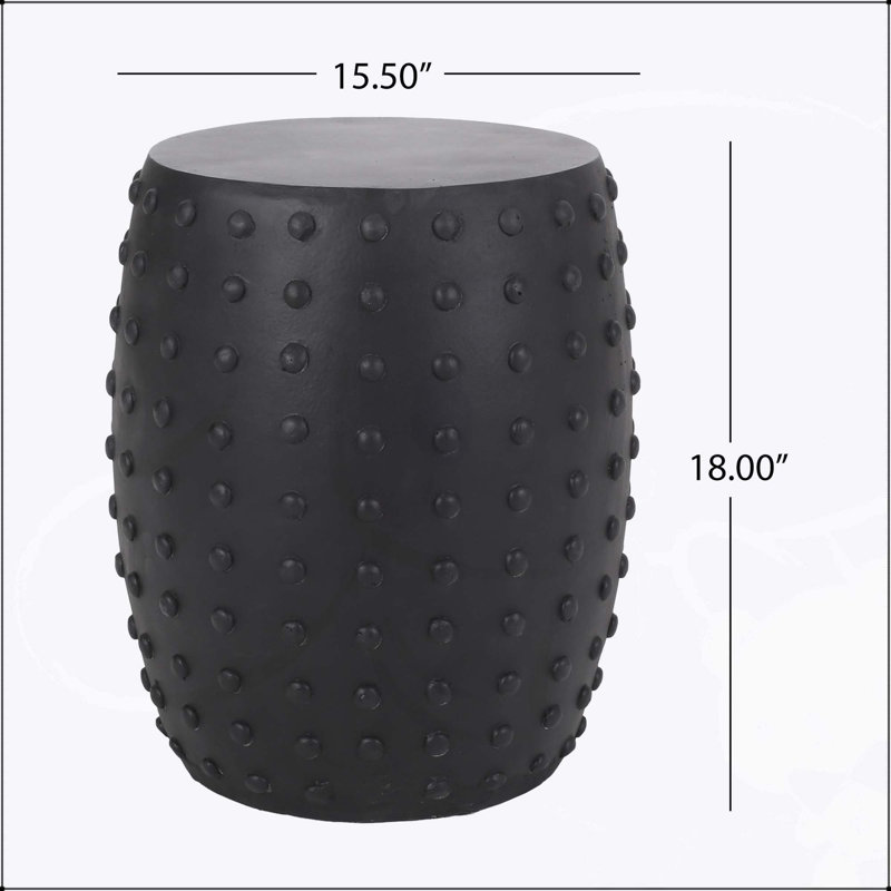 Table d'appoint d'extérieur en béton léger, conception moderne pour une utilisation polyvalente et durable dans n'importe quel environnement