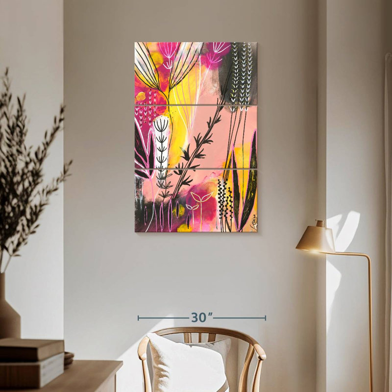 Harnek Spring In Pink, 57" H x 36" W