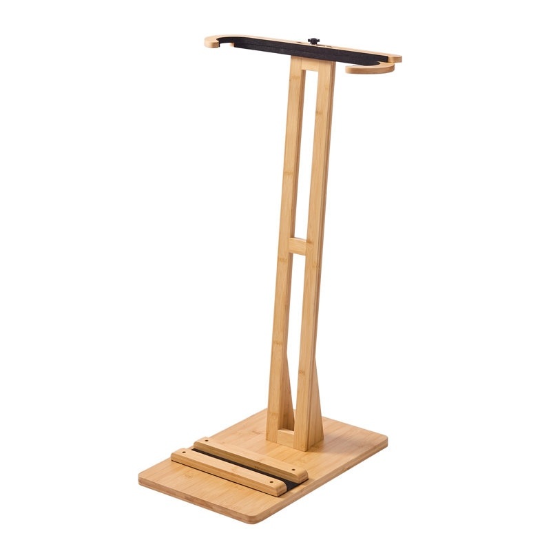 Support de planche de surf vertical, support de planche de surf en bois pour le rangement et la présentation, organisateur de support de planche réglable et autoportant avec rembourrage, pour planche de planche à neige, planche à neige, planche à voile, planche courte, skis