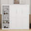 Grand lit escamotable avec tablettes-792903130