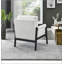 Fauteuil d'appoint rembourré en chenille de style Mid-Century avec sièges confortables et design élégant pour tout espace de vie-176772176