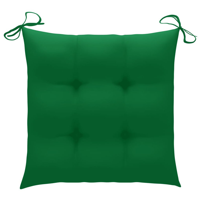 Outdoor Seat Cushion, Green, 2.8" H x 19.7" W x 19.7" D
