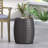 Concrete Sideboard, Modern Minimalist, Lightweight & , Matte Black, 15.14" Height Outdoor Stand, Rustic, 17.64" Width