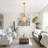 9-Light Modern Gold Crystal Leaf Chandelier Dimmable Luxury Pendant Light