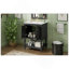 Meuble-lavabo de luxe moderne de 24 po avec lavabo en céramique, meuble de salle de bain avec tablette ouverte et rangement fermé-2126623006