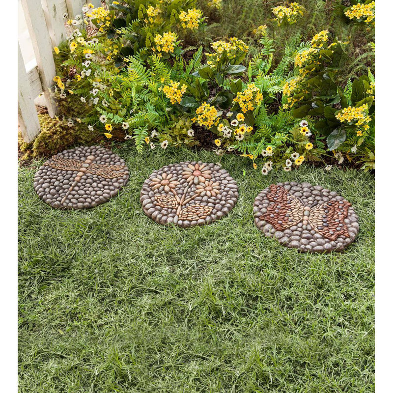 Weather Resistant Plastic Insects Stepping Stone