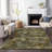 Premium Machine Washable Mayfield AMF206 Green Rug-1034423145