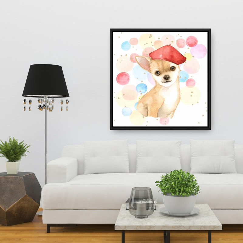 Chihuahua, reproduction d'artiste sur toile