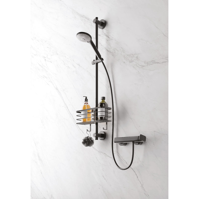 Origin LAVA storage basket for the shower rail