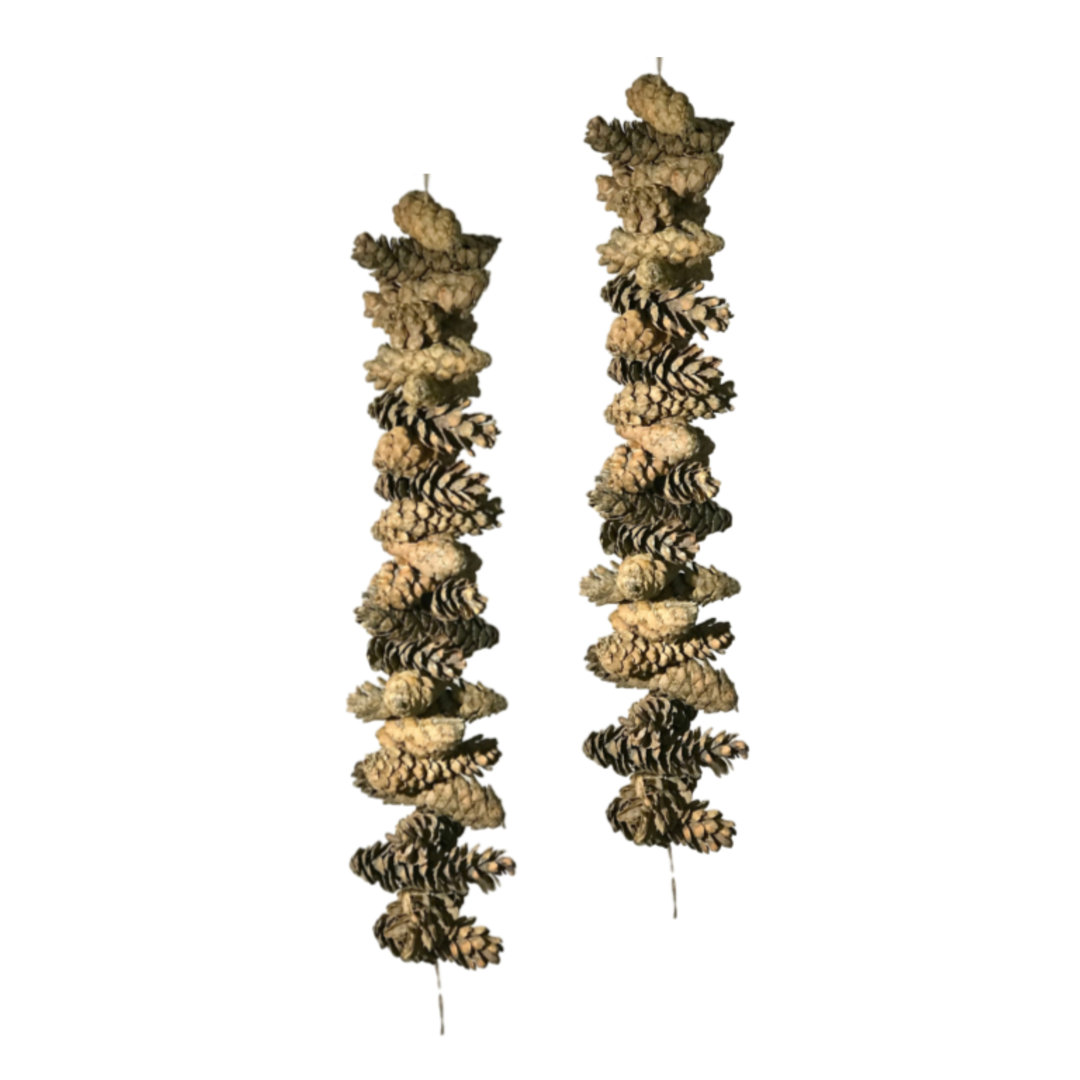 Fleur De Art 30'' in. Preserved Pinecone Garland (Set of 2) Millwood Pines 
