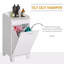 Armoire de rangement autoportante pour salle de bain 31 po - Panier à linge inclinable