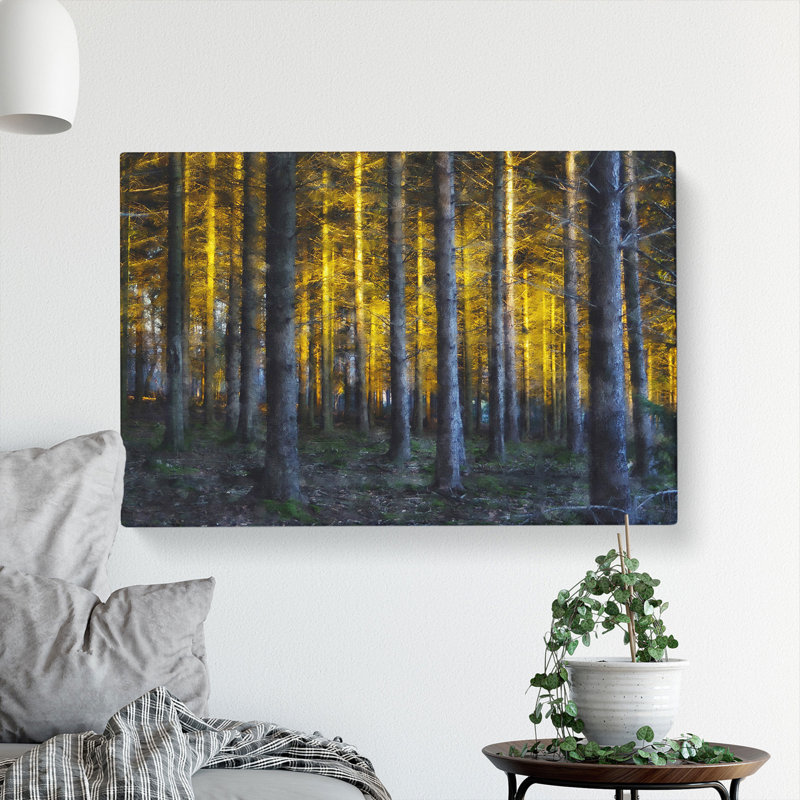 Sunlight Forest Vol.4 - Wrapped Canvas, 35cm H x 76cm W x 3cm D