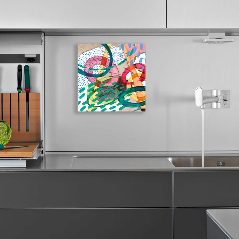 «Stratosphere I» par Nikki Galapon, art mural en verre acrylique, H 12 po x l 12 po x P 0,13 po