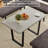 3-Piece Mdf Top Dining Table Set 47.2 In. Rectangle Table, 1  Sofa Corner Bench And 1 Bench-1253167179-1270367481