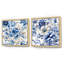 Fidelia - Ensemble de 2 collages floraux carrés-101865508-101865506