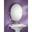 Miroir de coiffeuse contemporain biseauté sans cadre Glenshire Moen-3499943
