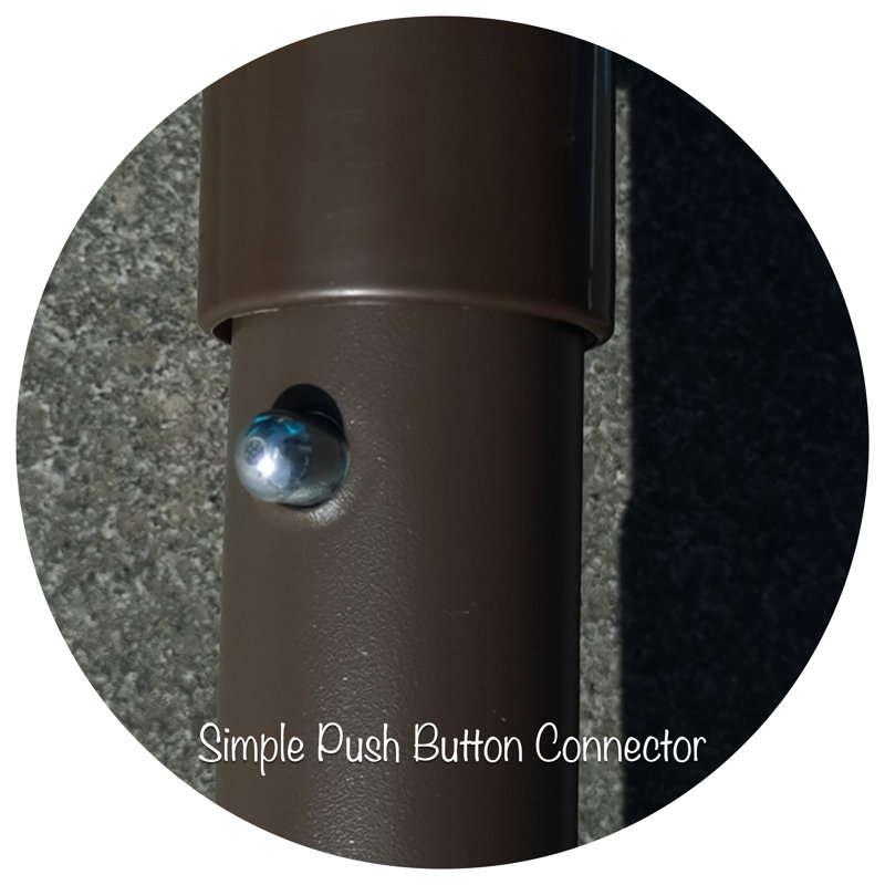 Parasol de marché 9 pi Vanderpool, Bleu marine