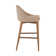 Prescott Upholstered Adjustable Height Counter Stool with Solid Wood Frame
