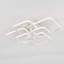 6-Light Led Semi Flush Mount Ceiling Light