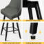 Swivel Upholstered Counter Stool with Metal Frame-801717306