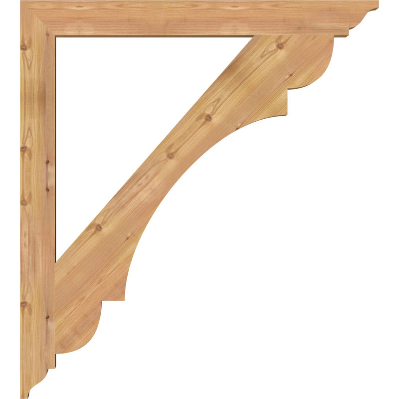 Support olympique traditionnel, Cèdre rouge de l'Ouest (lisse), H 40 po x l 3,5 po x P 36 po