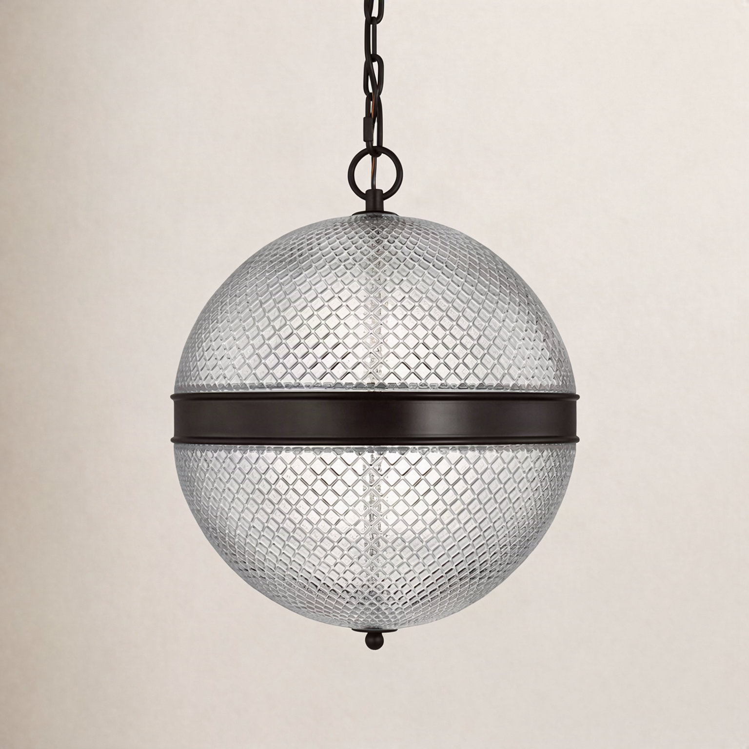 Curryville Round Pendant Light, Aged Iron