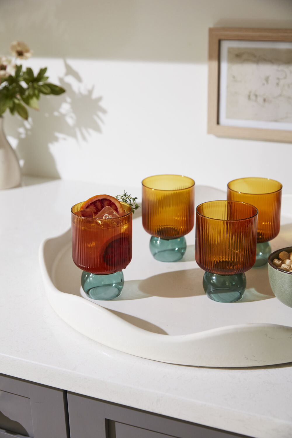 Yanely Highball Glass, Amber