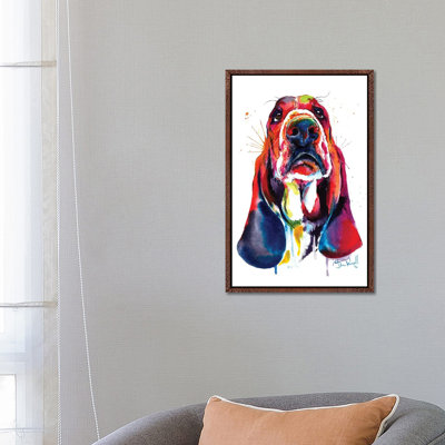 Basset by Weekday Best - Painting on Canvas