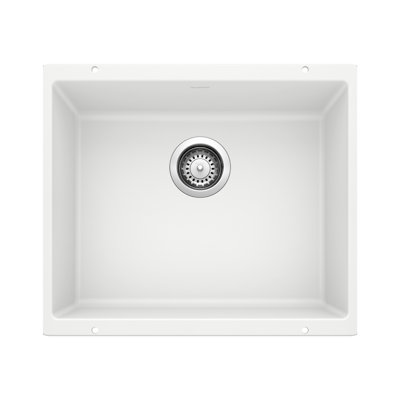 Évier de cuisine à simple cuve en granite avec crépine Precis L 21 po x l 18 po Precis