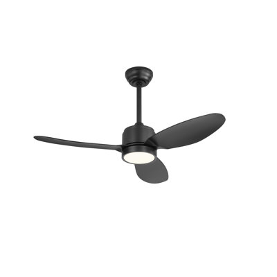 4252inch 3 ABS Blades Indoor Outdoor Ceiling Fan with LED Light Remote Control Quiet DC Motor Waterproof