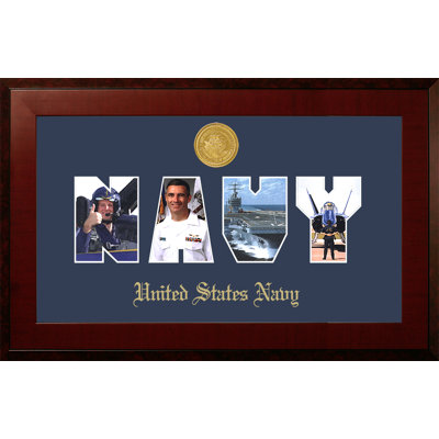 Navy Collage Photo Honors Picture Frame