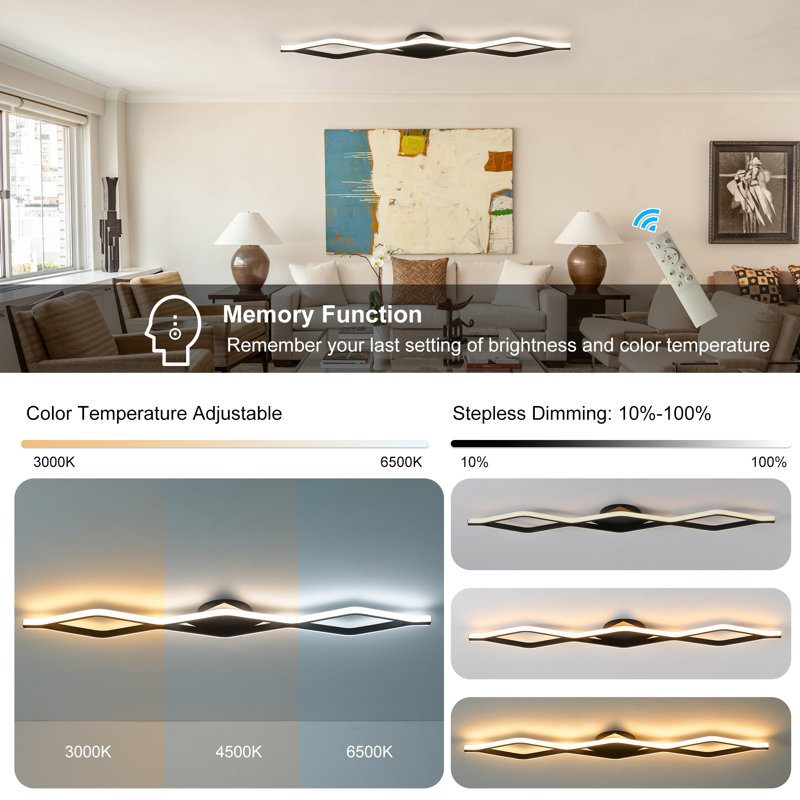 46.45" Dimmable LED Flush Mount
