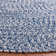 Trombetta Hand Woven Area Rug in Dark Blue/Ivory