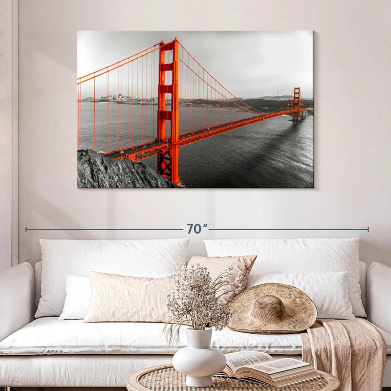 Lilie Pop Golden Gate Bridge, 32" H x 48" W