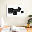 «White To Black Abstract IV», reproduction sur toile-1870165032