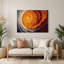 «Space Solar flares and protinences», art mural en métal brun-418843436