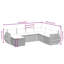 Vidaxl Garden Sofa Set Black Poly Rattan, Powder-Coated Steel Large