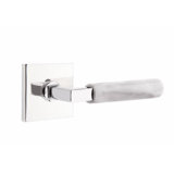 Select - Terrazzo Round Passage (Hall & Closet) Door Lever with Square Rosette