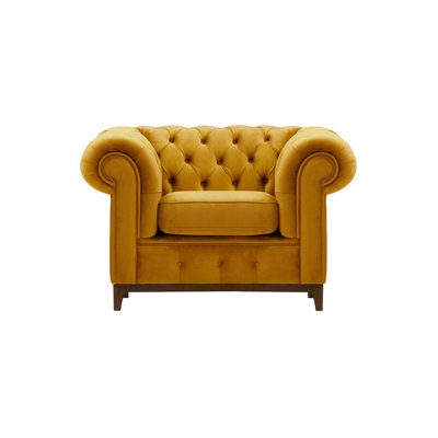 Fryer Velvet Chesterfield Chair