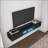 TV Furniture | Modern 63” Floating Wall Mounted TV Stand with 16-Color LEDs for 55-65 Inch TVs | Black | TV Size Ranges 60-69 inches