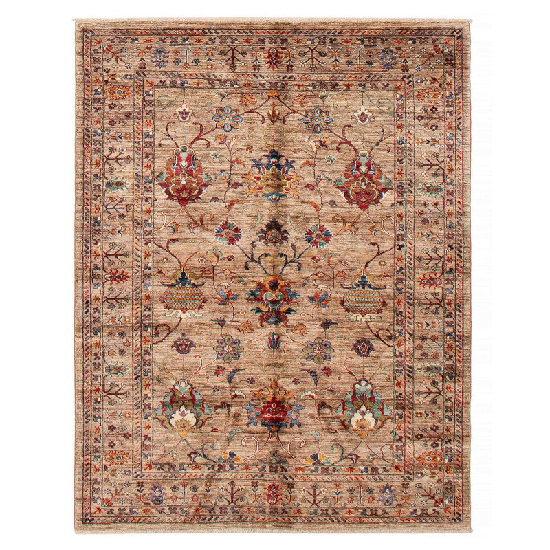 Tapis unique en laine nouvel âge 5 pi 1 po x 6 pi 7 po Yumin