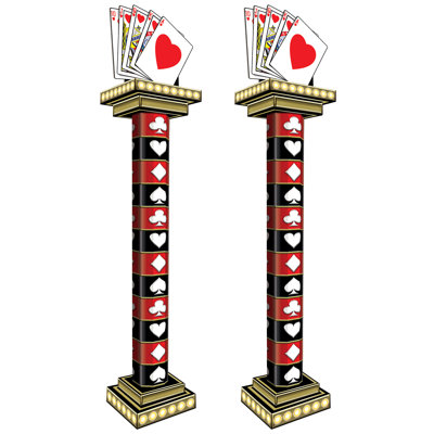 Hauts de colonne de casino 3D