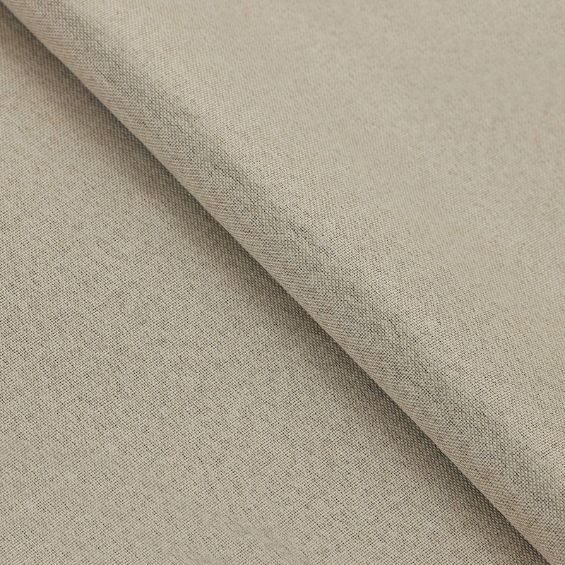 Frosted Almond Linen Pattern Blackout Curtain Panels, 26" x 63"