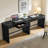 Boho Minimalist Wood Desk With Hidden Drawer-1120342311