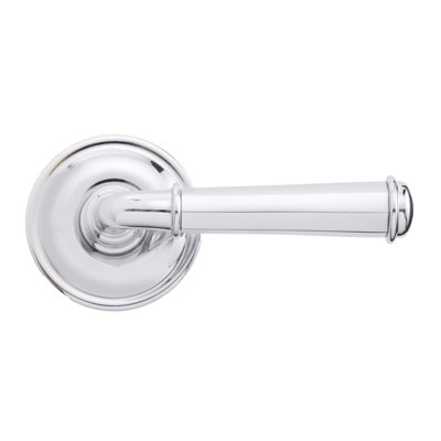Faux levier Bravura 840-0 St. Charles sur rosace ronde traditionnelle en chrome poli