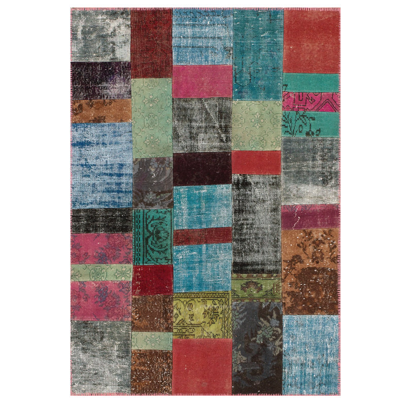 Peyton Abstract Wool Hand Woven Area Rug, Rectangle 140 x 200cm