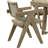 Contemporary Oak Veneer 7pc Dining Set