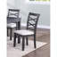 Ensemble de salle à manger moderne 6: table rectangulaire grise, 4 chaises, 1 banc, coussinée, rembourrée, 6 pièces en bois d'hévéa: table avec coussins