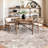 Washable Abstract Area Rug - Rugs for Living Room Large Non Slip Indoor Entryway Rubber Backing Carpet Bedroom Kitchen Distressed Stain Resistant Floor Decor Mat Machine Washable Brown-1122920646