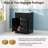 24" Modern Black Freestanding Single Sink Bathroom Vanity Set with Integrated Sink and Storage-748687521